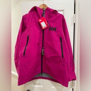 Helly Hanson Women’s Sogn Shell Jacket, Magenta - Size XL - Brand New With Tags
